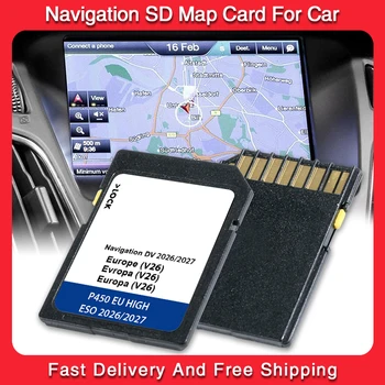 Accessori GPS, Aggiornamento Mappa Europa DV V26 Versione 2026-2027, Scheda SD di Navigazione per VW Golf Passat Touran Discover Pro Sat Navi
