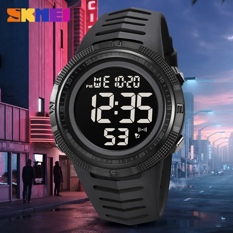 SKMEI New Military Sport Digital Men's Watches 2Time Stopwatch Date LED Electronic Wristwatch Alarm Waterproof Clock Male Reloj
