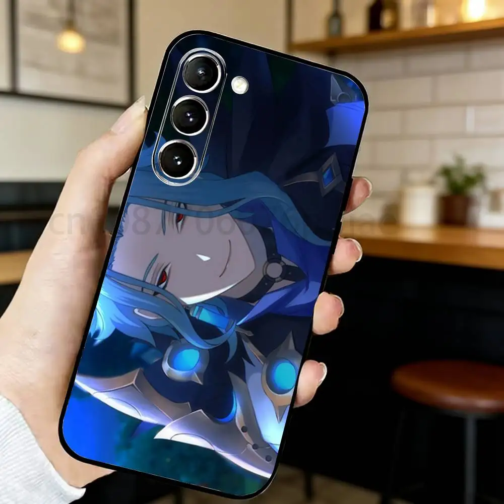 Genshin Impact Dottore Black Silicone Phone Case - Sleek and Stylish Protection