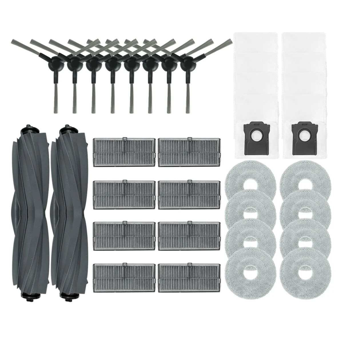 

Compatible for L10s Pro Ultra Replacement Main Side Brush HEPA Filter Mop Pad Dust Bag Spare Parts Accessories