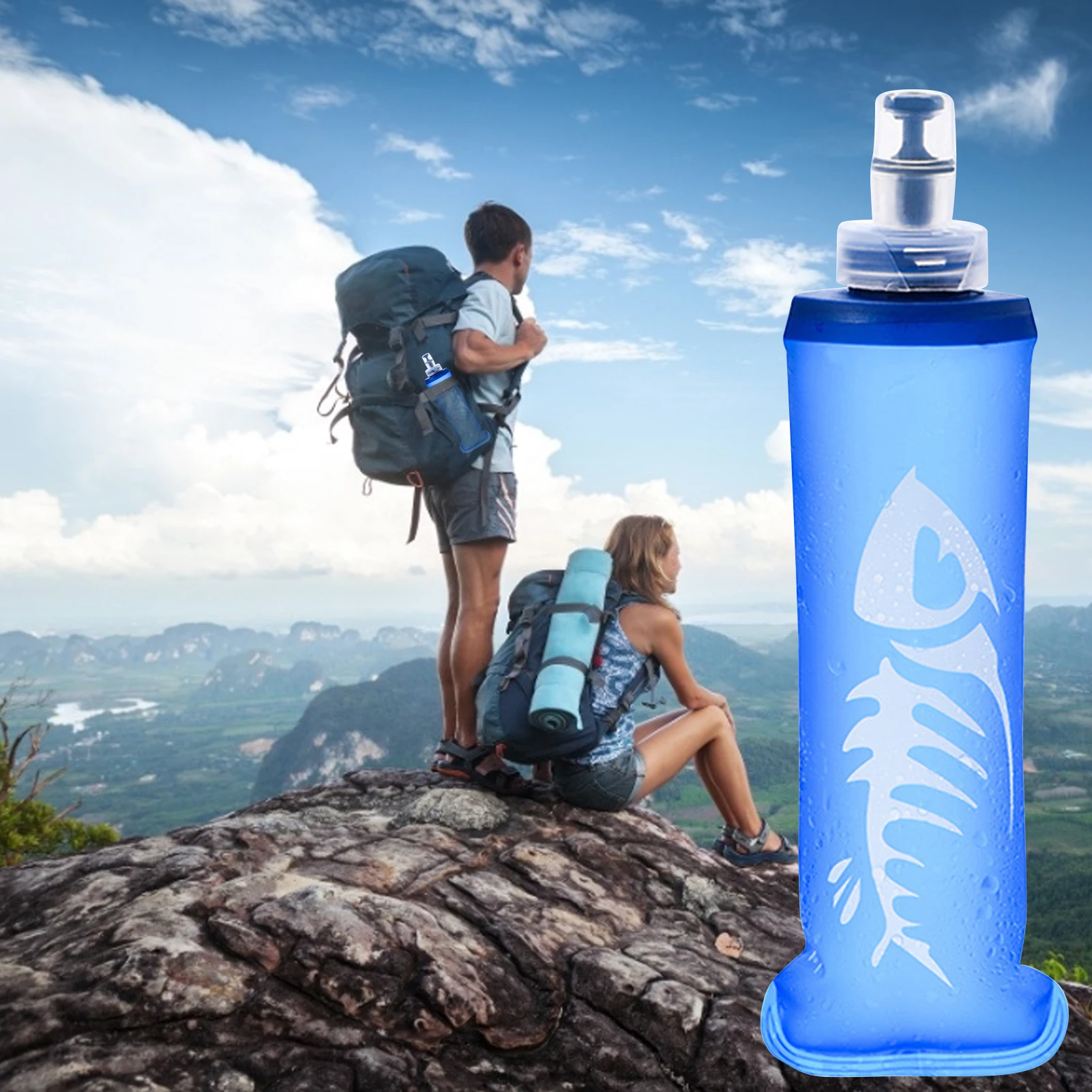 Running Belt SLUXKE Pack Soft Water Bottle, 25oz/750ml Soft