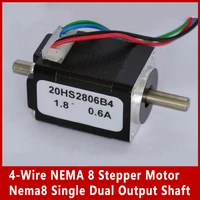 NEMA 8 Stepper Motor 4-Wire Dual Shaft for Embroidery Machines