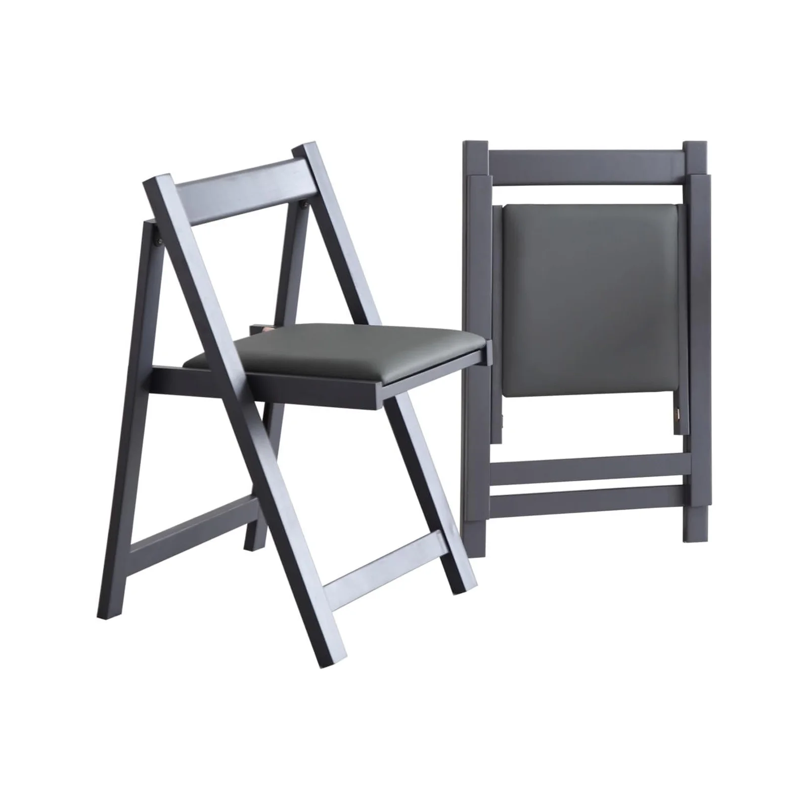 Folding Chair for Dining Table Convenient and Saving Space Suitable for Event Party 198LB Weight Capacity Two Chairs