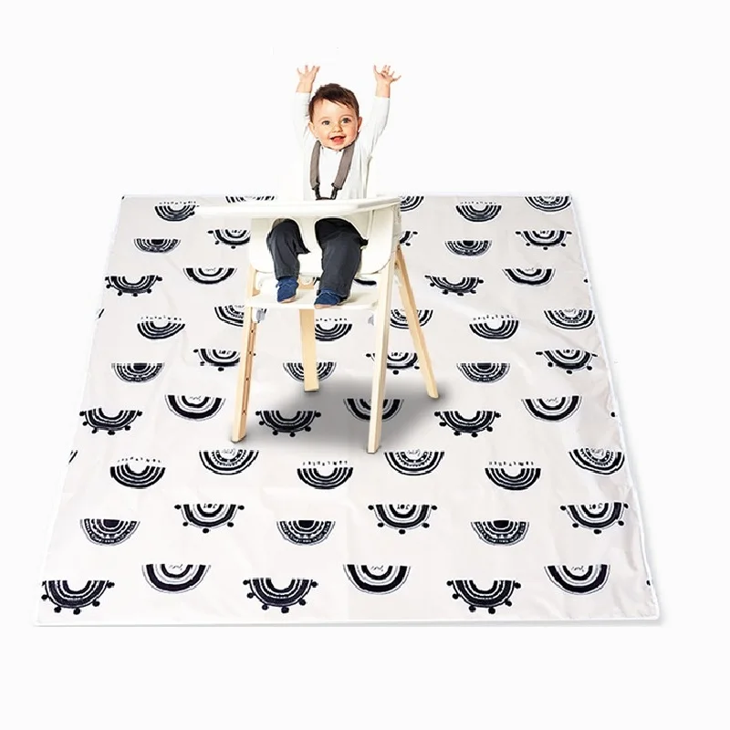 HappyFlute New Anti-Slip Design Play Mat Soft Floor Playmat Foldable Crawling Carpet Kid Game Activity Rug Folding Baby Blanket