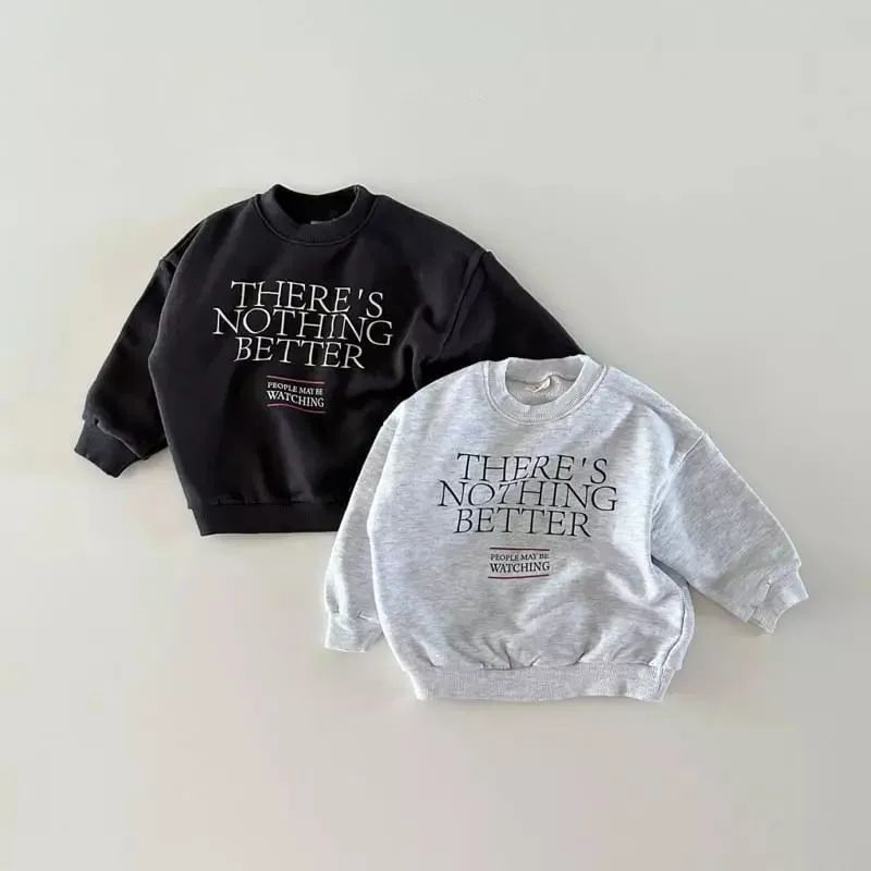 Autumn New Baby Long Sleeve Sweatshirt Fashion Letter Print Girls Casual Sweatshirt Infant Boy Loose Pullover Children Clothes