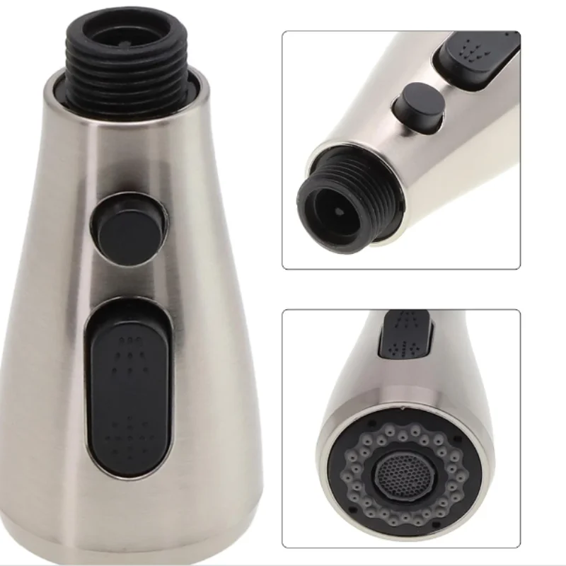 Faucet Extender Metal Alloy Three Modes Head Water Saver Home Extended Shower Spray Filter 1pc