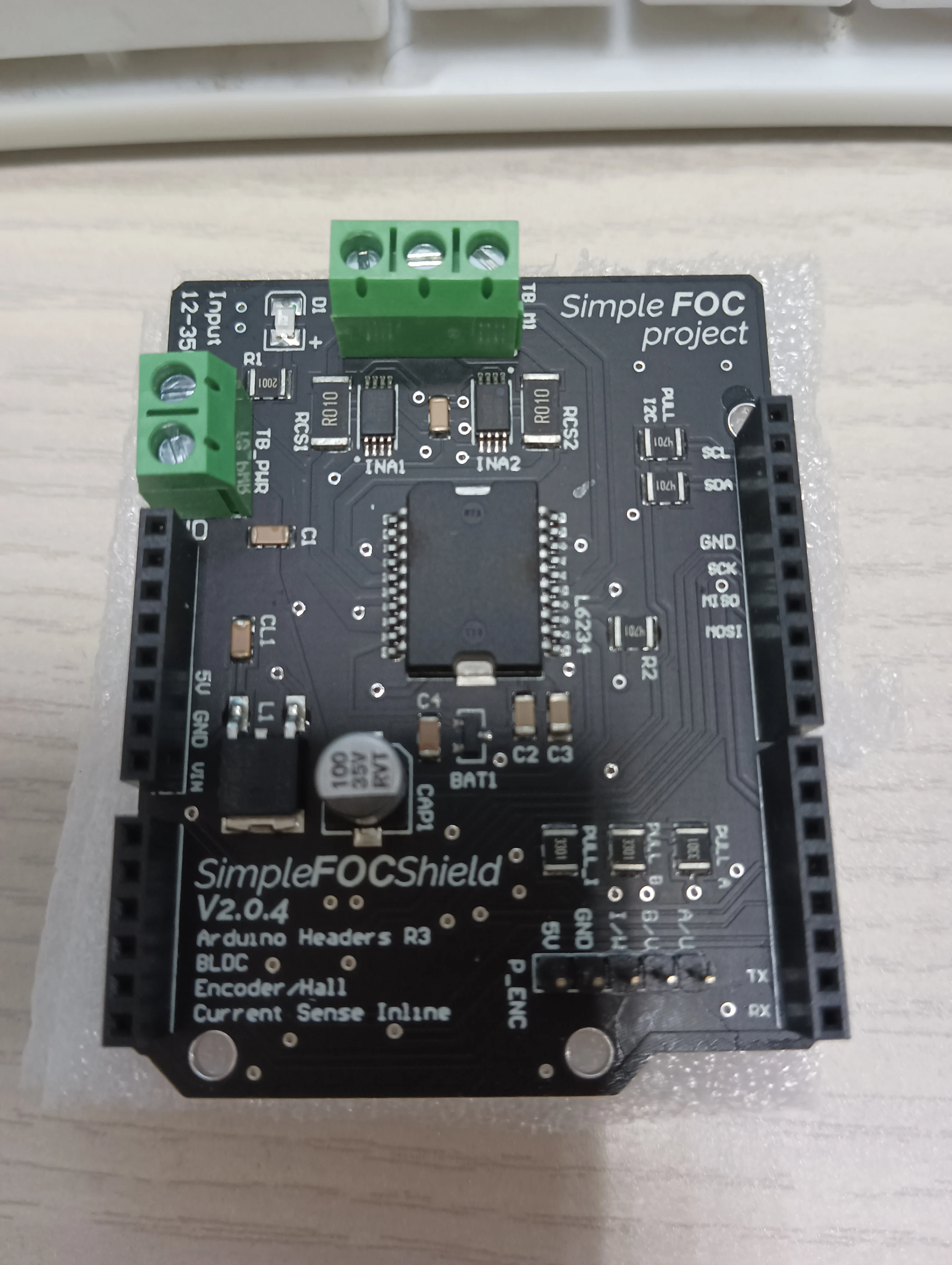 

Simplefoc щит V2.0.4 FOC BLDC контроллер серводвигателя