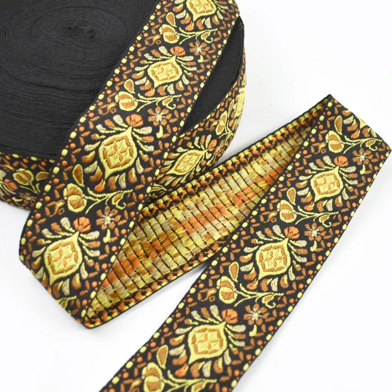 Jacquard Webbing Decorative Ribbon Band - 5cm Wide DIY Sewing Accessories