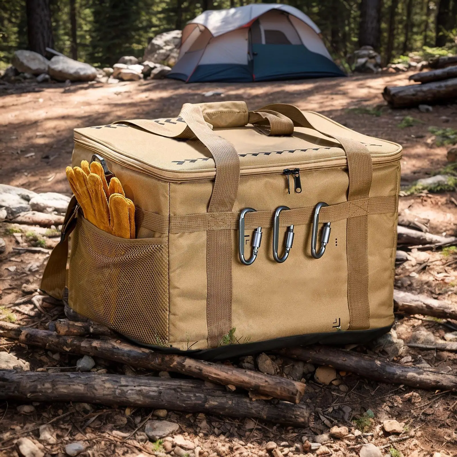 Camping Storage Bag Camping Container Soft Gear Bag 36L Waterproof Cooler Large Capacity Folding Case For Beach Picnic BBQ Juice