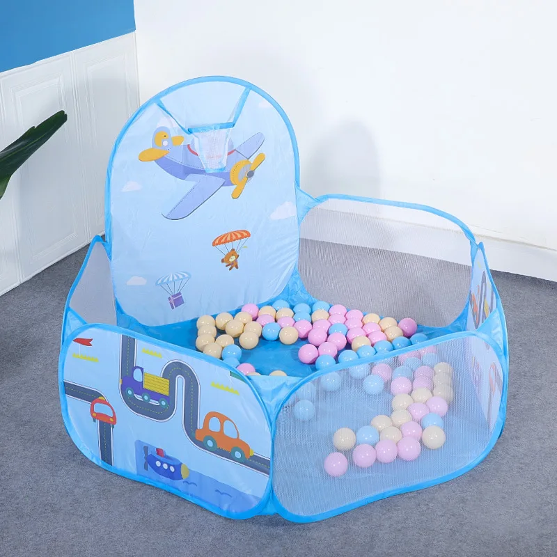 Portable Playpen for Child Playground Kids Tent children Balls Pit Ocean Balls Pool Cartoon Park Camping Dry Pool Xmas Gift 1.2m 2