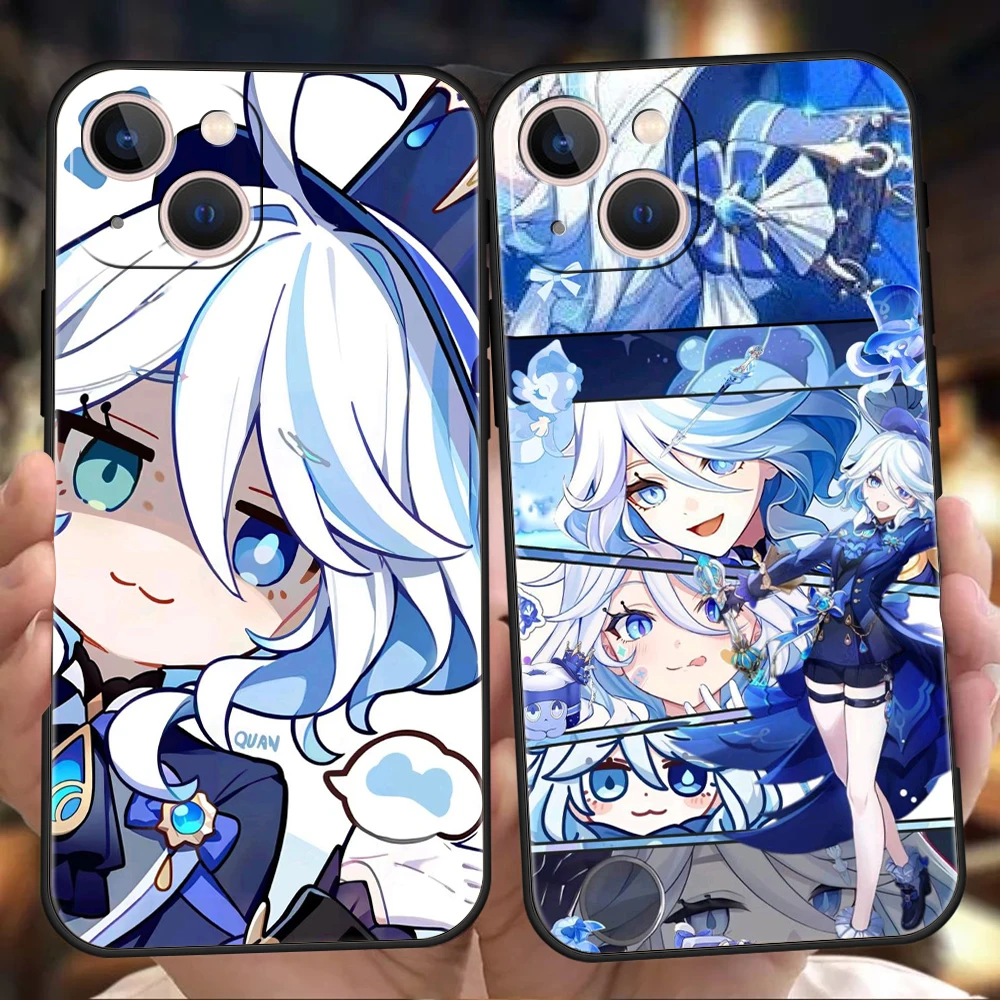 Genshin Impact Lovely Furina Luxury Phone Case Cover