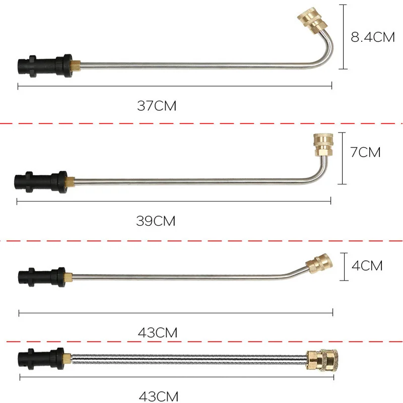 Car Wash Water Gun Pressure Washer Gun High Pressure Water Gun 1/4 Inch Rod Water Gun Extension for Karcher
