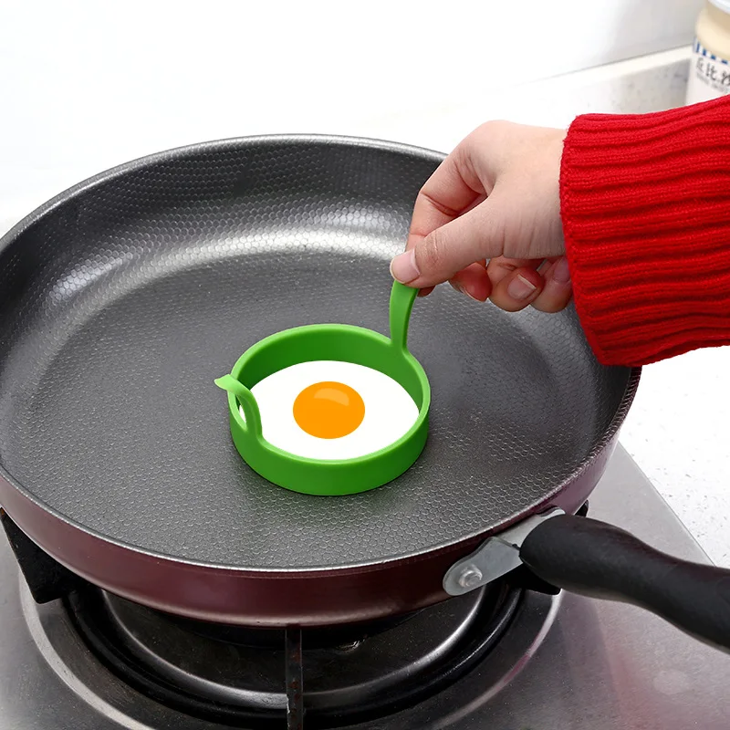 Round Silicone Fried Egg Mold Kitchen Accessories egg poacher silicone egg poacher