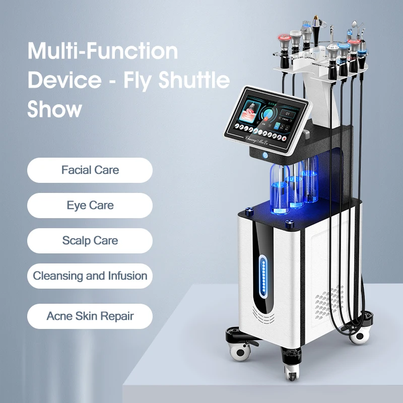Face Lift Women Aesthetic Beauty Equipment Bubble Oxygenation Ultrasonic Scrubber Hydrodermabrasion Hydro Facial Machine 2