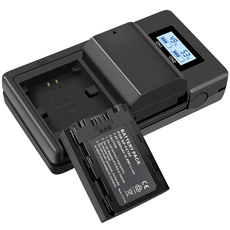 Battery Charger Np-Fz100 for Sony Alpha A9 A7R III etc