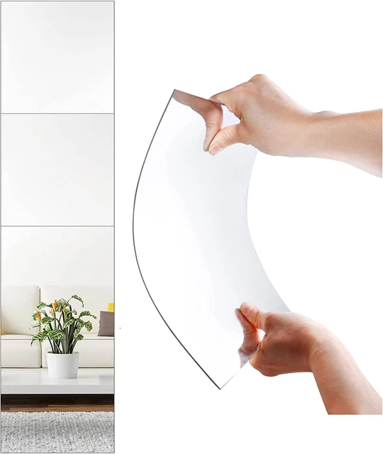 HD Anti Fog Wall Mirror Sticker DIY Full Length Mirror Tiles Self Adhesive  Shatterproof Non Glass Safety Mirror Sheets 2MM Thick - AliExpress