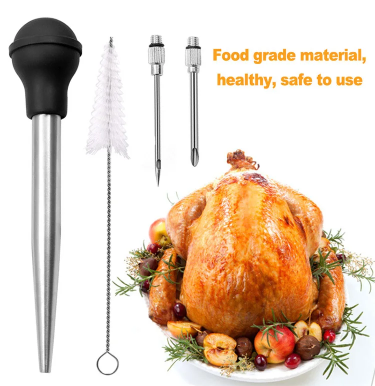 100 Pcs Roaster Liners Turkey Baster Syringe Roasting Kit Paper Bags Food  Cooking Poultry Chicken Marinade Meat Oven Basting - AliExpress