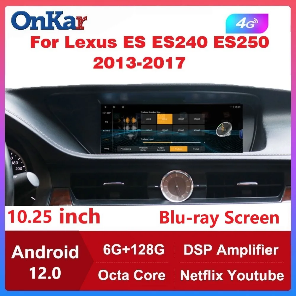 

10.25" Android 12 128G Car Stereo Radio Autoradio GPS Navigation Multimedia Player For Lexus ES ES240 ES250 2013-2017 CarPlay