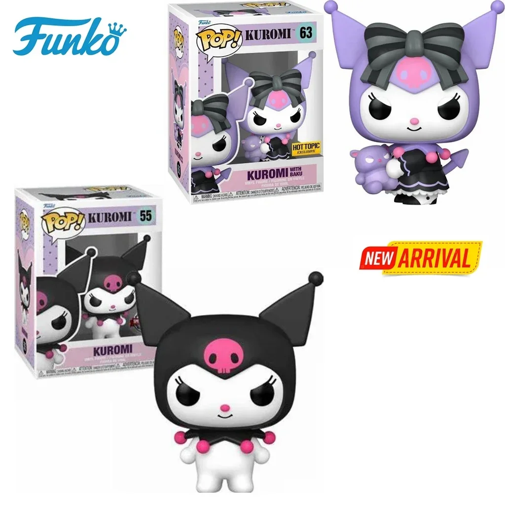 thumbnail image 2 of Funko POP Kuromi con Baku 63# KUROMI 55# Figura de acción de muñecas de vinilo TEMA EXCLUSIVO Juguetes modelo para niños Regalo de cumpleaños, 2 of 5