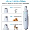 Electric Dog Claw Grinder USB Rechargeable Electric Dog Nail Trimmer Quiet Electric Pet Cat Paws Nail Grooming Trimmer Tools 2