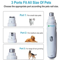 Electric Dog Claw Grinder USB Rechargeable Electric Dog Nail Trimmer Quiet Electric Pet Cat Paws Nail Grooming Trimmer Tools 2