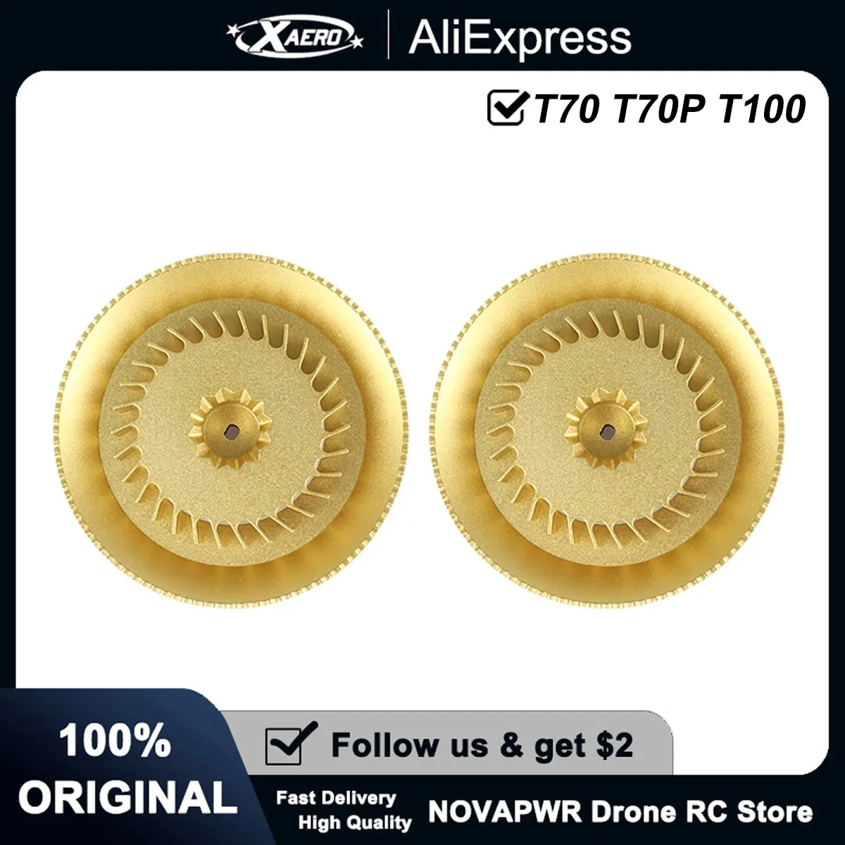 Hélices de rechange pour drone agricole DJI T100/T70/T70P, matériau composite robuste