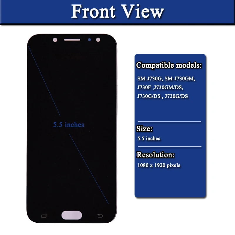 Pantalla LCD Super Amoled para Samsung Galaxy J7 Pro 2017, J730, J730F, montaje de digitalizador con pantalla táctil, J730F, J730GM, J730G