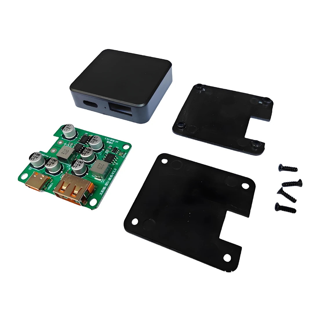Solar single USB QC3.0 Type-C PD2.0 folding pack DIY regulator charger supports