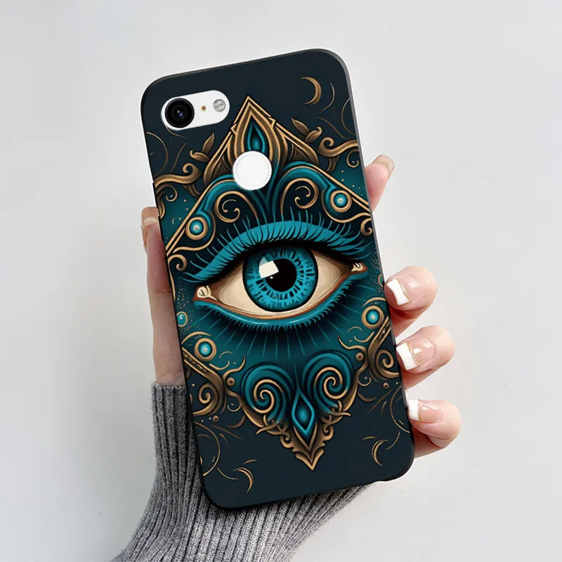 Charming Heart Cartoon Black Bumper Soft TPU Silicone Phone Case