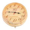 Sauna Wooden Clock Wall Decor Decorative Timer Room Equipment Steam for Hanging Digital 4