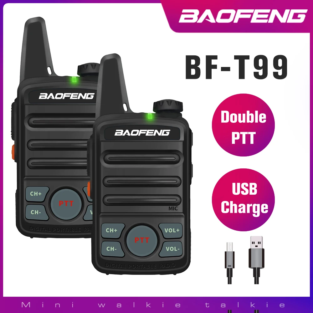 BAOFENG T99 Mini Two Way Radio BFT1 Walkie Talkie bf t1 UHF Portable