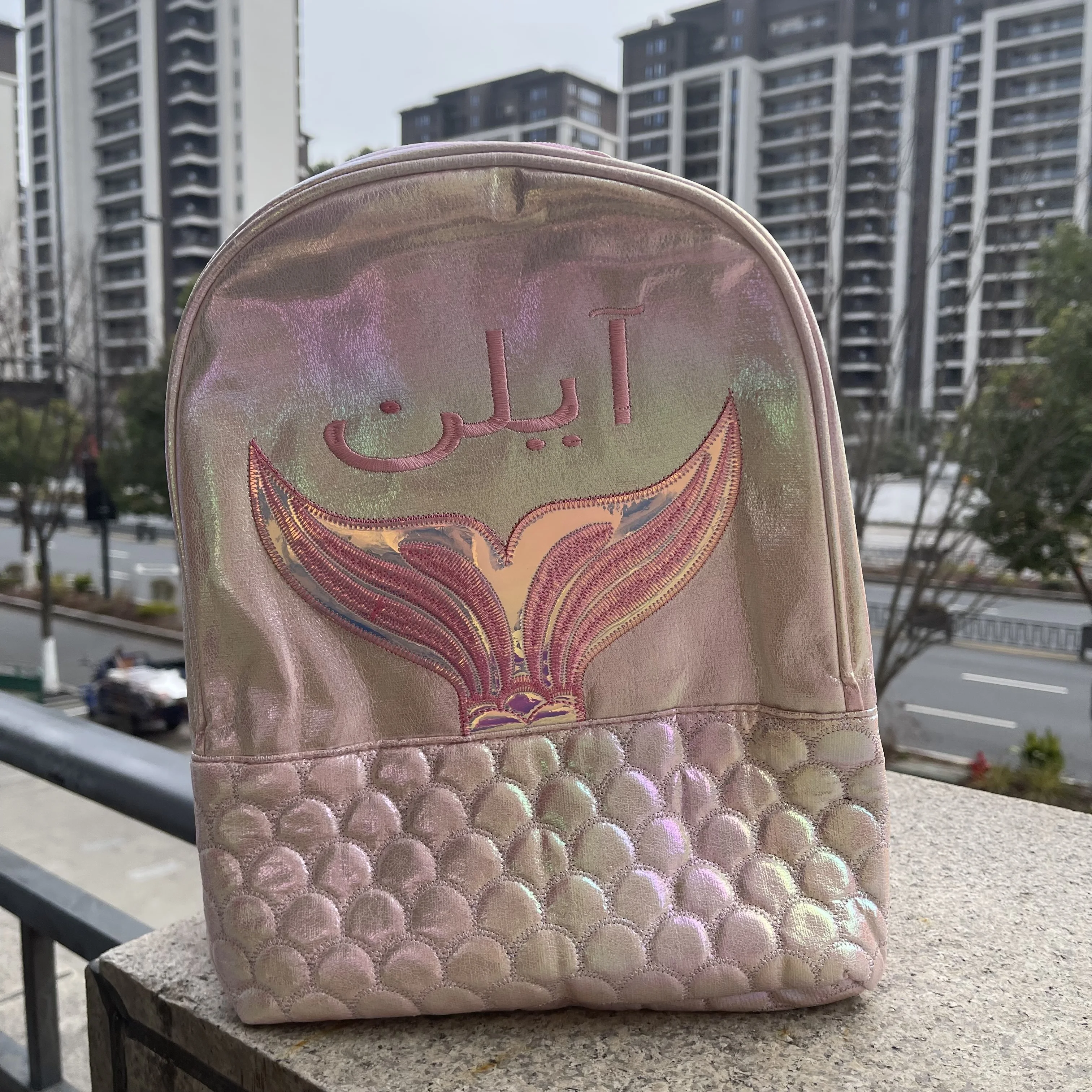 

Personalized Mermaid Backpack Kids Kindergarten Schoolbag Custom Name Girl's Birthday Gift Backpacks Cute Cartoon Mermaid Bags