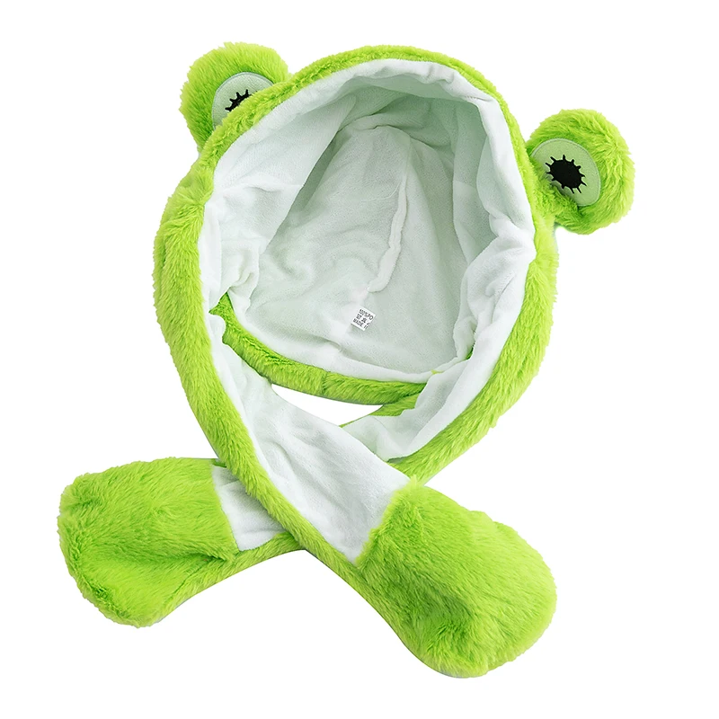 New Style Unisex Funny Ear Hat Frog Animal Style Couple Cute Ear Moving Up Cap Men Women Rabbits Ears Winter Lovely Hats﻿