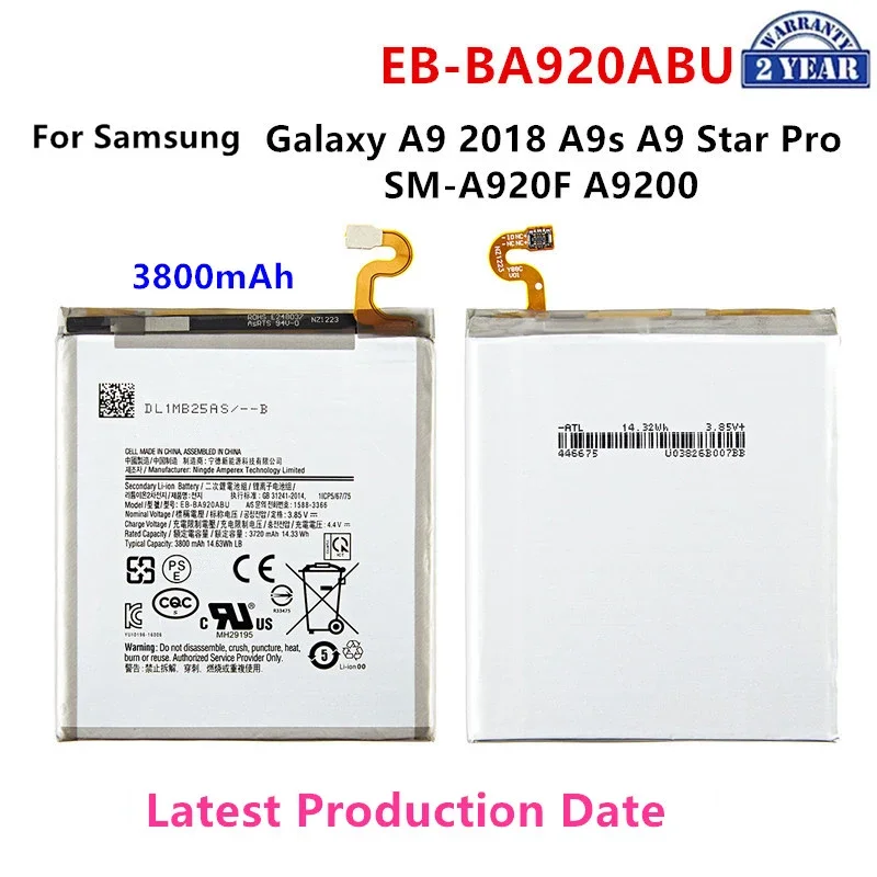 

Совершенно новый аккумулятор для телефона Samsung Galaxy A9 3800 A9s A9 Star Pro EB-BA920ABU A9200