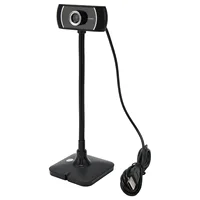Webcam HD Manual Focus Live Streaming Drive Free USB Camera with Microphone for Computer Conference Calling 640x480 30 FPS