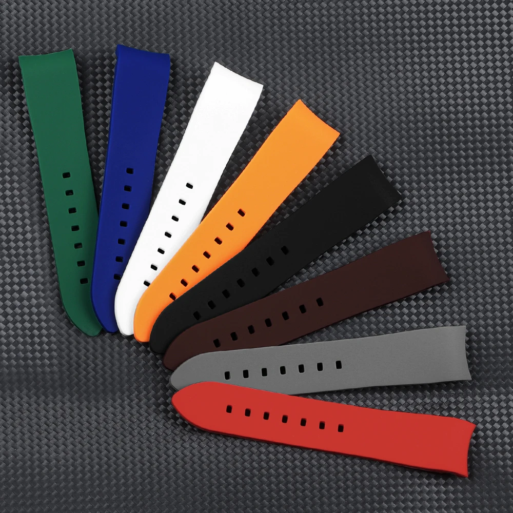 Curved Silicone Watch Band Universal Wristbelt – Premium Rubber Bracelet