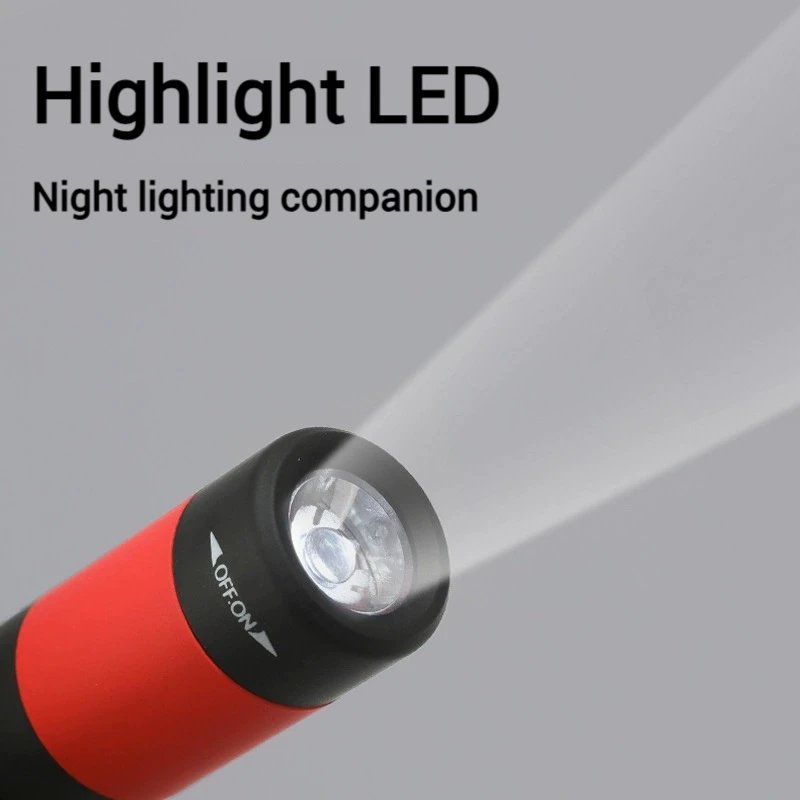 USB Rechargeable LED Mini Flashlight Multifunction Torch Lamp Pocket Keychain Outdoor Camping Hiking Light