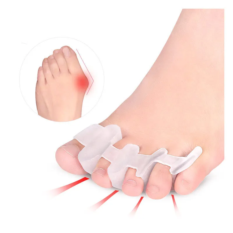 Toe Protector Silicone Gel Thumb Corrector Bunion Foot Toe Hallux Valgus Protector Separator Finger Straightener Adjuster Foot Care
