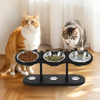Elevated Cat Feeding Bowls 1