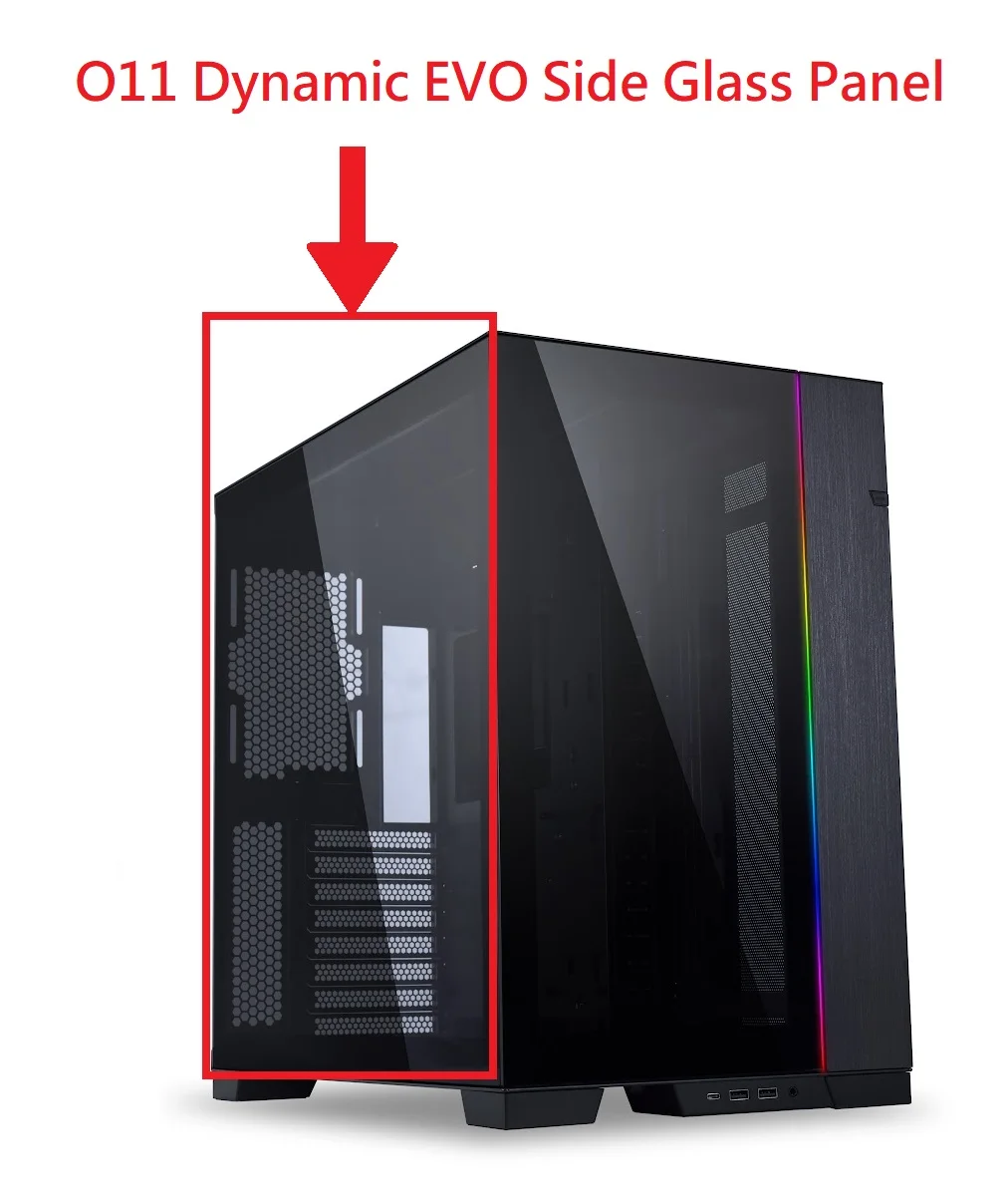 Lian-Li O11 Dynamic EVO Side Glass Panel Black