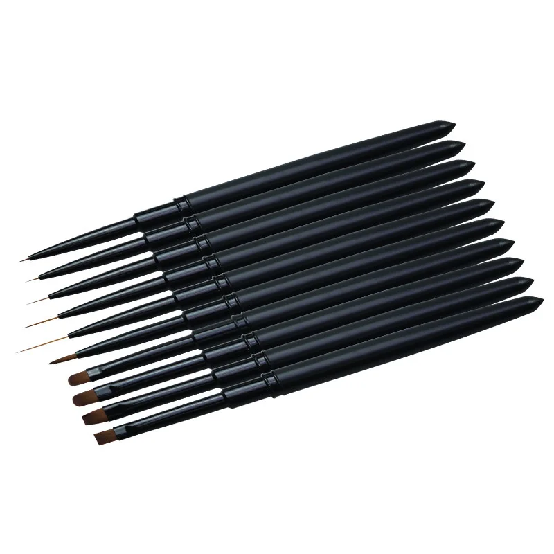 10Style Nail Art Brush Pen Pointing Drawing Line Builder Design Nail Polish UV Gel Tips Decoration Manicure 4
