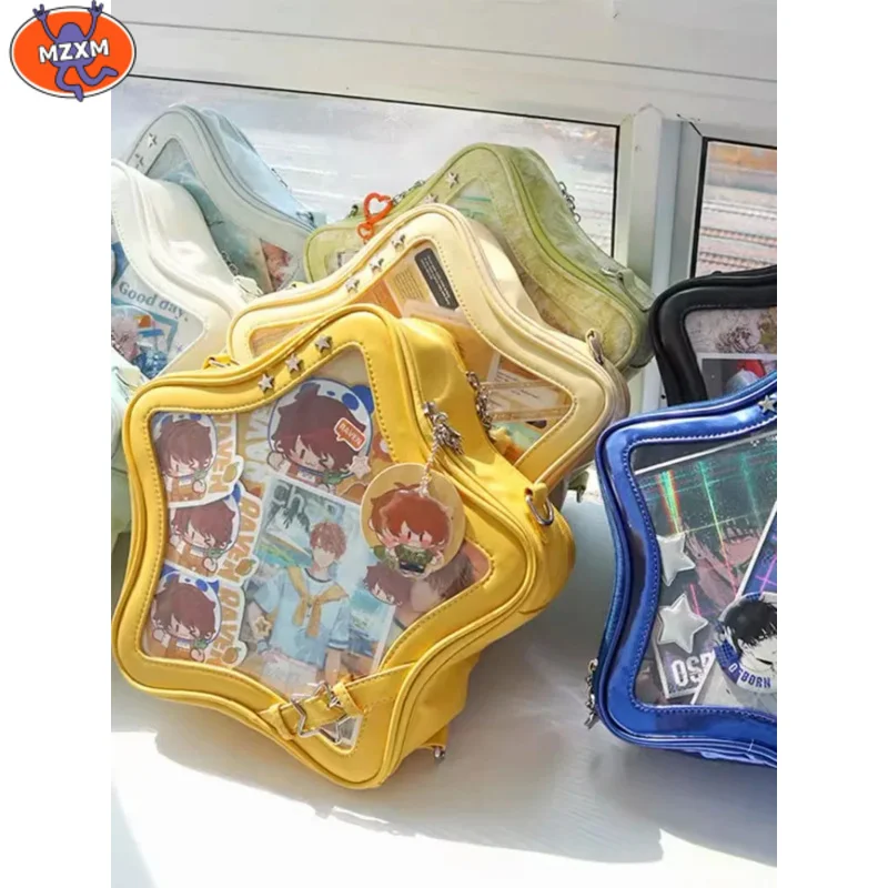 Japanese Kawaii Ita Bag Backpacks 2024 Transparent Large Capacity School Bag Harajuku Star Crossbody Bag Street Display Bolsas