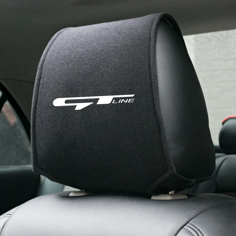 Car Seat Headrest Pillow Cover Auto Pillow Pad Styling Pillows Cover Interior Accessories For Kia GT Line Elantra Sportage Rio