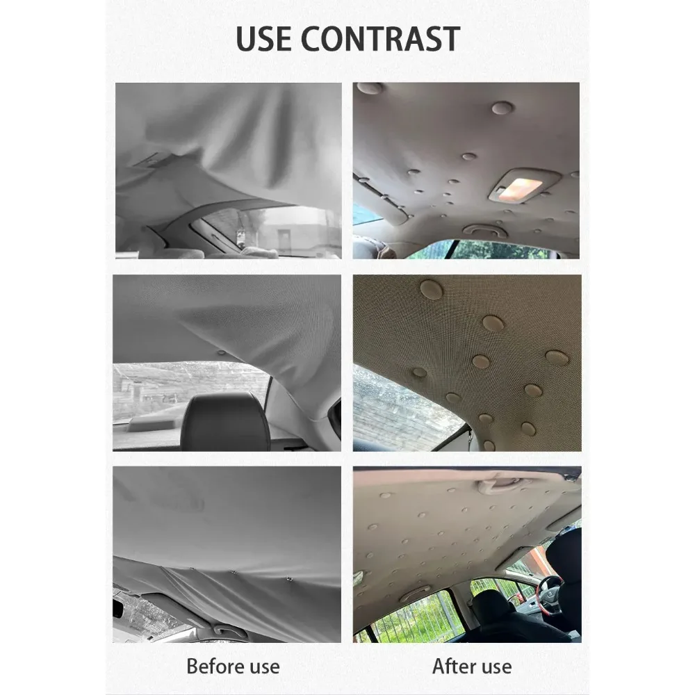 Car Fastener Clips 40Pcs Car Ceiling Repairing Screw Auto Interior Roof Cloth Clip Fixing Rivet 2cm Universal Roof Repairing Accessories