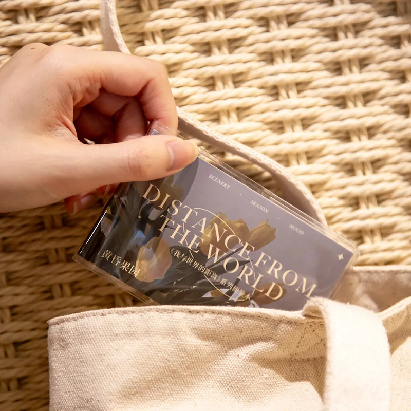 8 Styles INS Landscape Collage Base Paper Material Note Pad Funny Stationery Supplies Scrapbook Journaling Supplies Sticky Notes