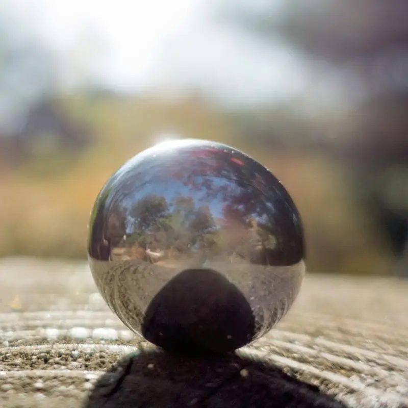 Gazing Globe Mirror Ball Stainless Steel Hollow Ball Mirror Globe Floating Decorative
