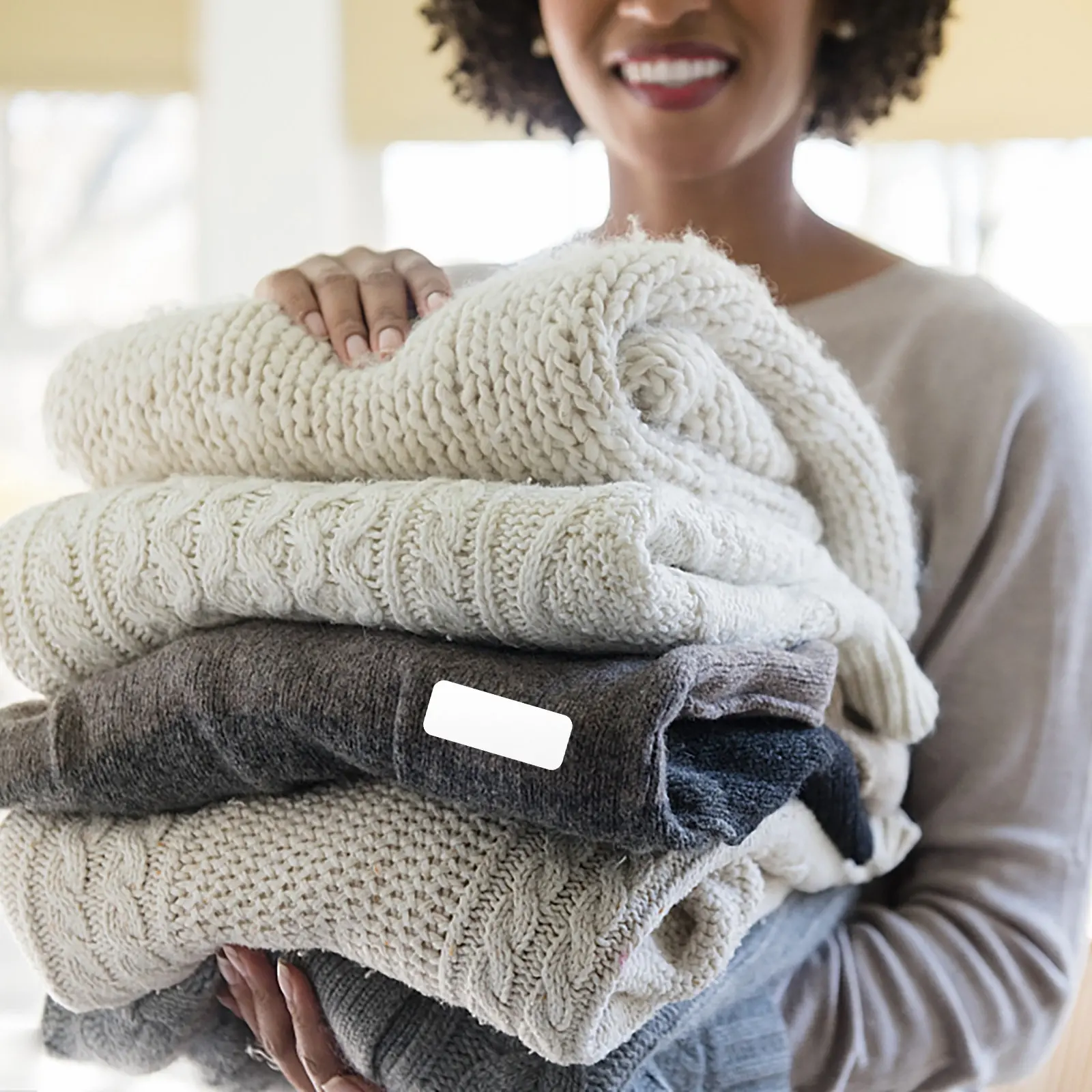 10세트 자체 접착식 이름표 지울 수 있는 세척 가능한 빈 라벨 스티커 냉장고 홈 데코 냉장고용