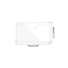 20Pcs Self-Adhesive Label Card Holder Index Card Pockets Holder Clear Plastic Card Holder Adhesive Label Holder with Top Open 2