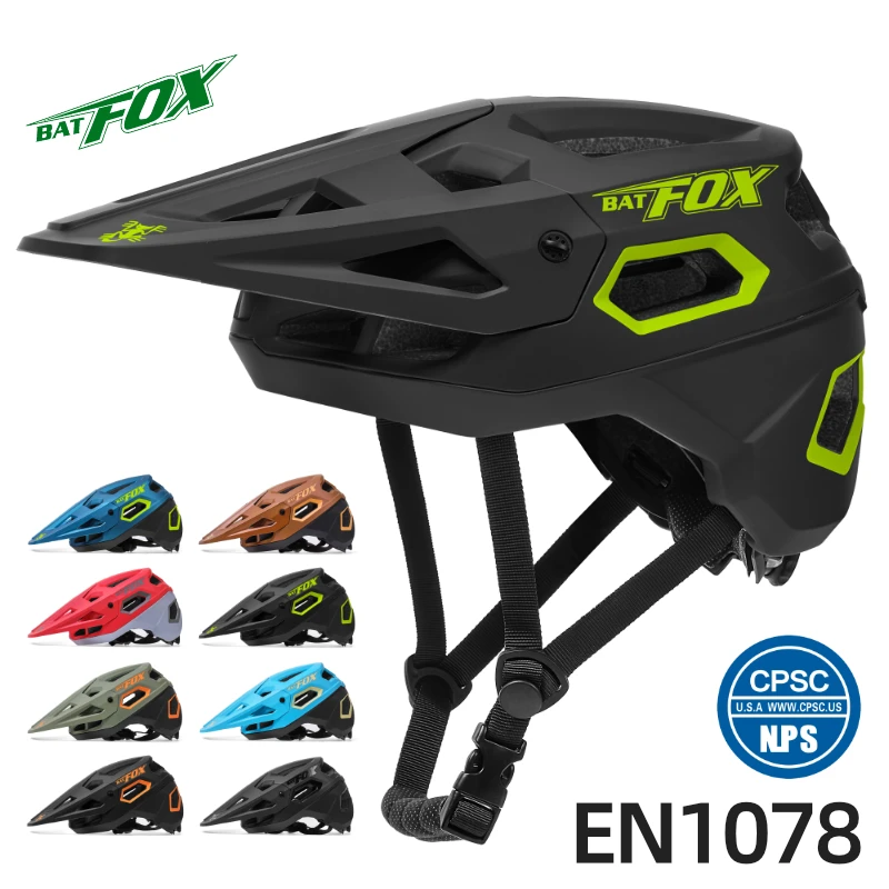 BATFOX casco da bicicletta per mtb casco da ciclismo da uomo