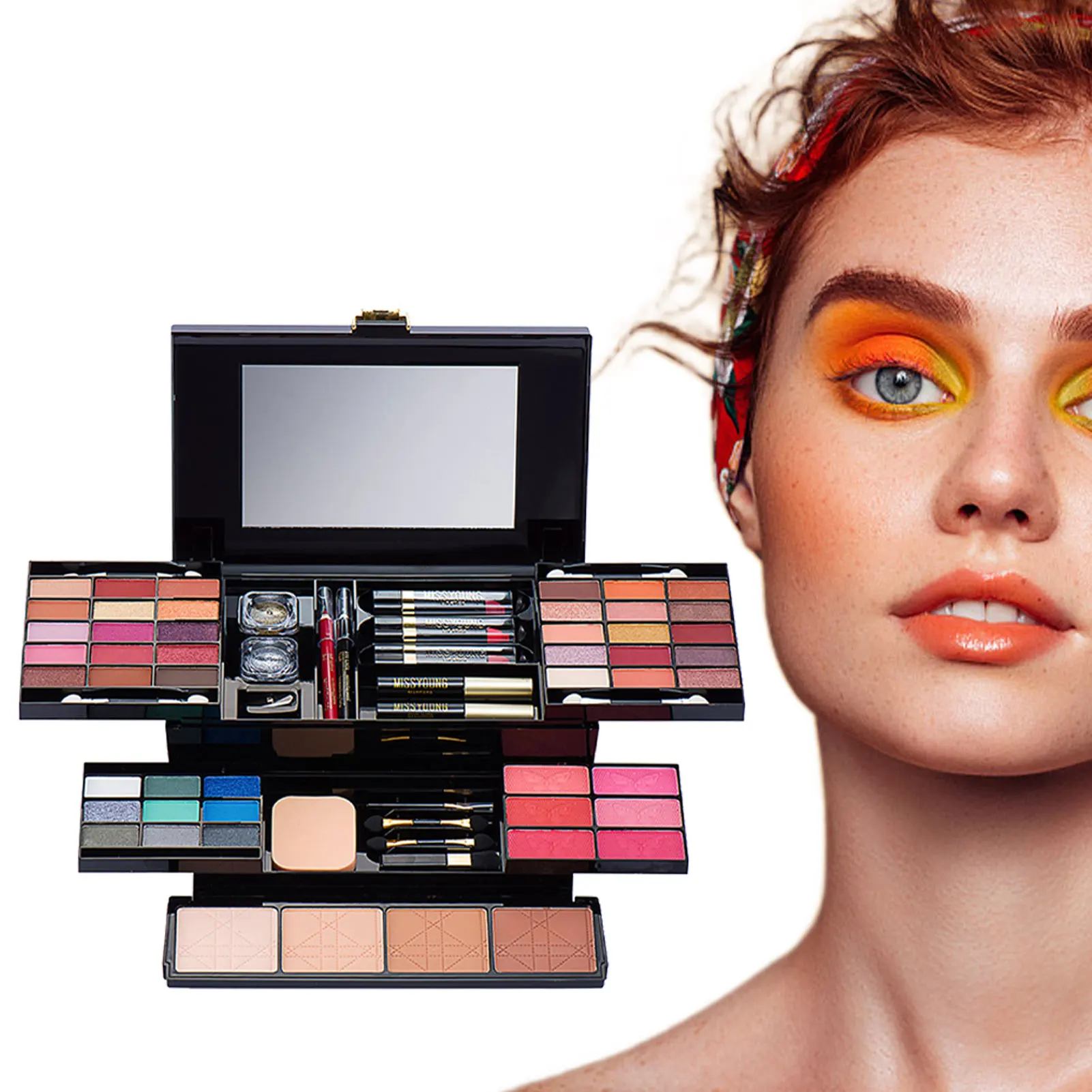 Makeup Kit For Women Practical Full Makeup Kit Multifunctional Cosmetic Kit Include Lip Gloss Eyeshadows Blush _ - AliExpress Mobile